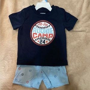 Wonderkids All-Star Rookie Camp 2-piece short sleeve and shorts outfit